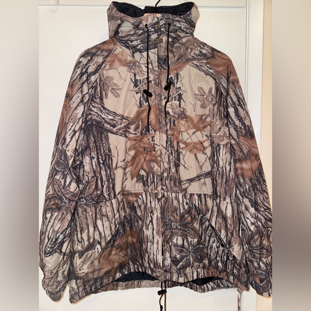 Walls Camouflage Full Zip-Up Hooded Jacket Men’s Size XL Nylon Polyester